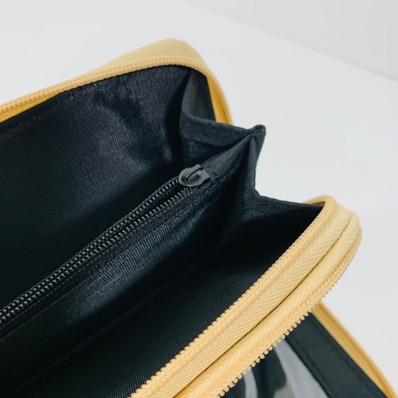 Beverly Hills Polo Club Wallet Stanford Zip Large Metal Medallion Logo Sand READ - Picture 9 of 9